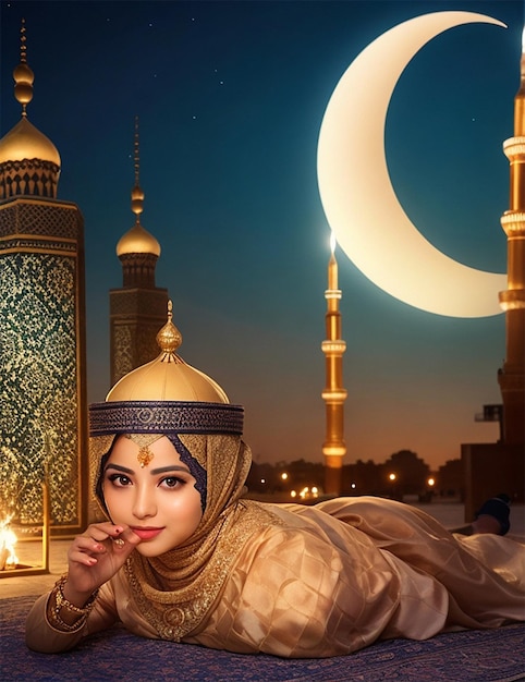 Foto eid al fitr leggere lo sfondo