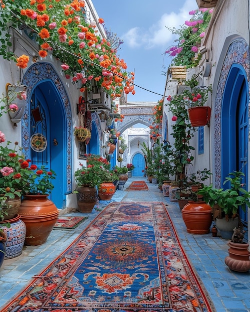 Foto eid aladha a traditional iranian courtyard background