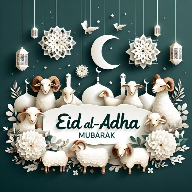 Eid alAdha banner on social media