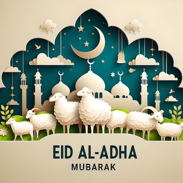 소셜 미디어에서 Eid alAdha 배너