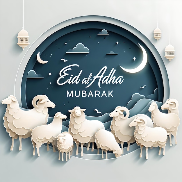 Eid alAdha banner on social media