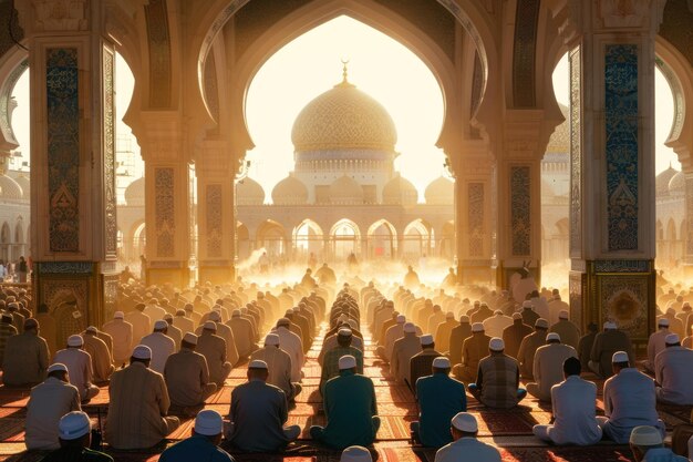 Foto celebrazione islamica dell'eid al-adha