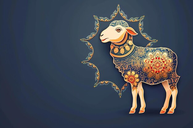 Foto eid aladha pecore illustrazione illustratio eid mubarak