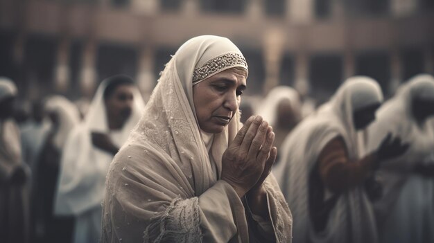 Eid alAdha-viering, het moment van het slachten van dieren, gelukkig