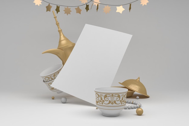 eid flyer perspective side in grey background