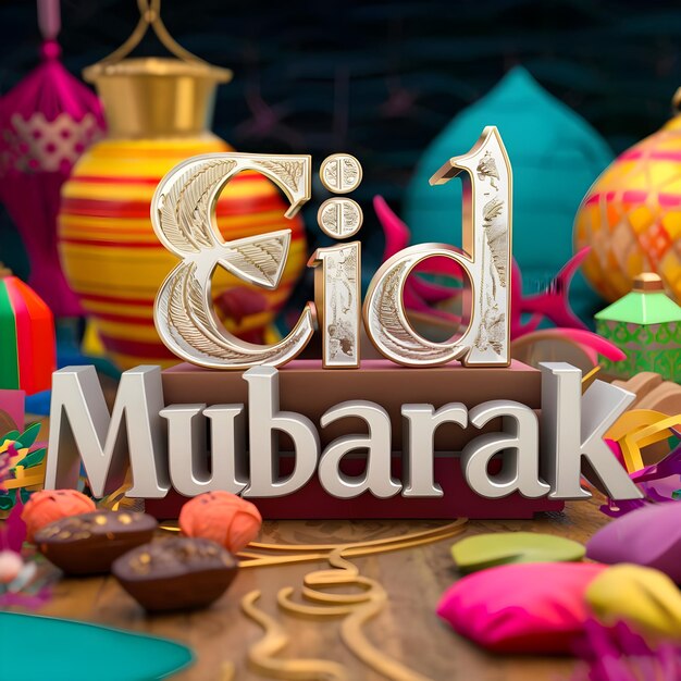 Eid mubarak ai image created by ai