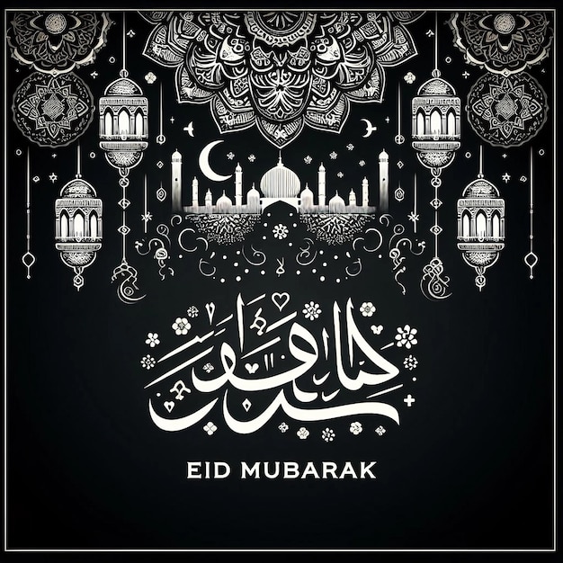 EID MUBARAK Arabic style font