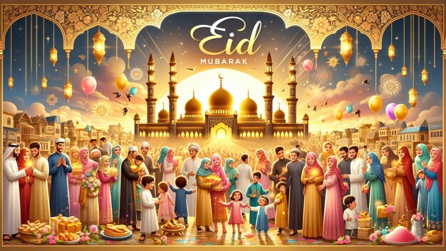 Eid Mubarak Background banner