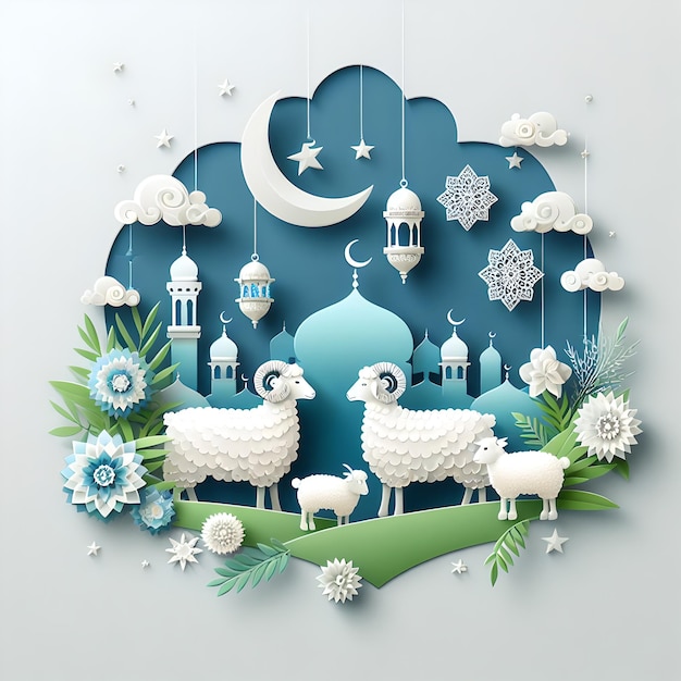 Eid Mubarak card design