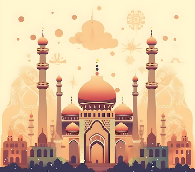 eid mubarak eid ul adha mosque background