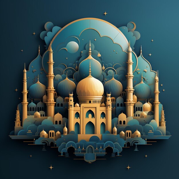 Eid Mubarak en eid ul fitr social media banner Instagram post sjabloon