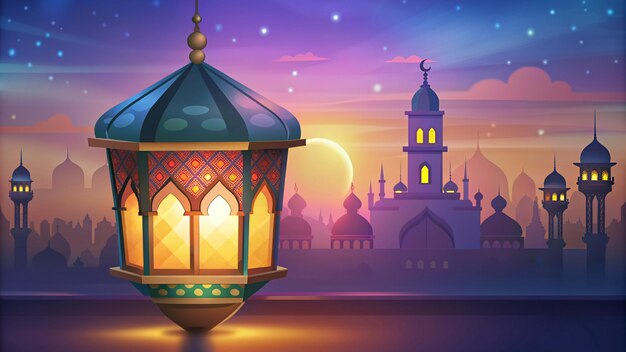 Eid Mubarak Festival Decorative Greeting Background