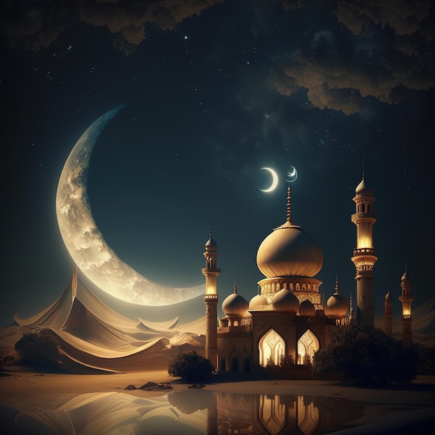 Ид Мубарак Happy Mawlid al Nabi Исламский дисплей подиум Рамадан фонарь с исламскими четками