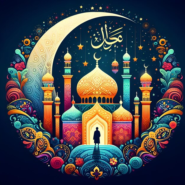 Eid Mubarak Islamic Festival Design