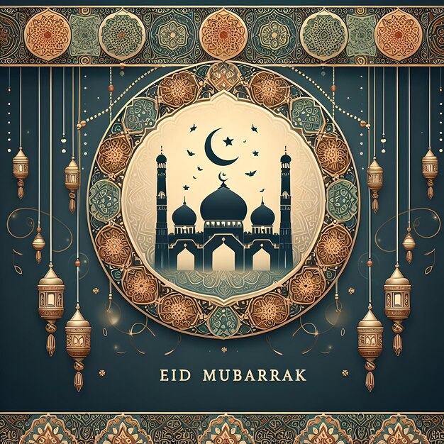 Eid Mubarak Islamic wallpaper