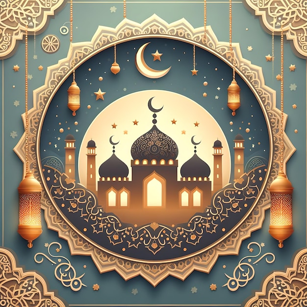 Eid Mubarak Islamic wallpaper