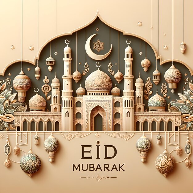 Eid Mubarak Islamic wallpaper