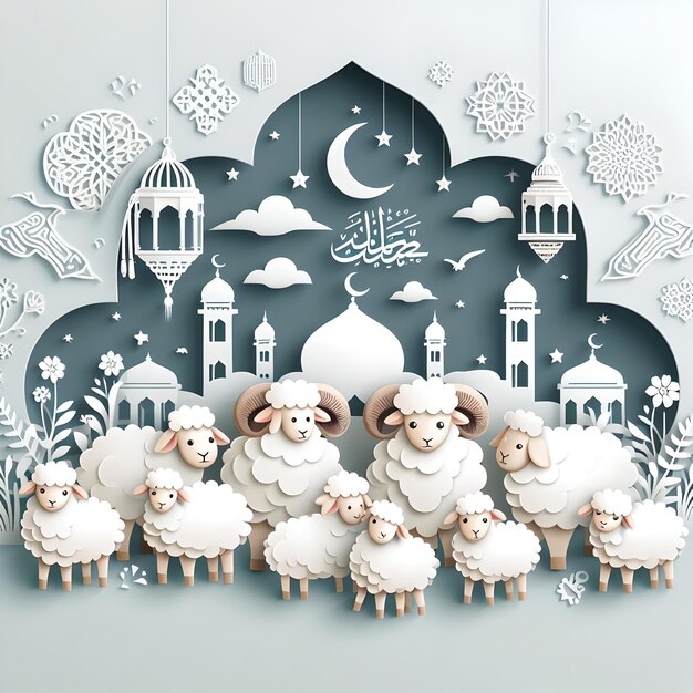 Eid Mubarak kaartontwerp