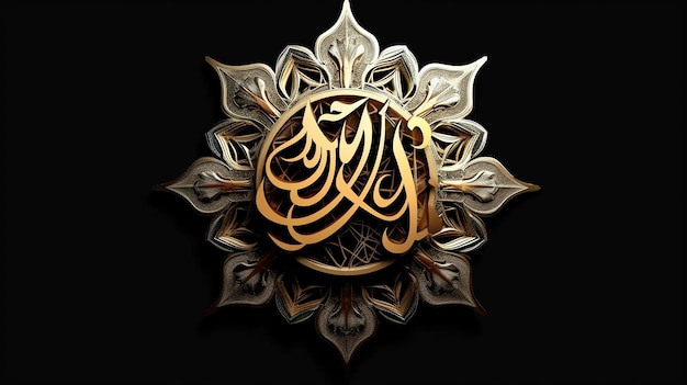 Eid mubarak kalligrafie Vertaald gezegende Eid Eid Adha Eid Fitr Groetkalligrafie in Islamitisch