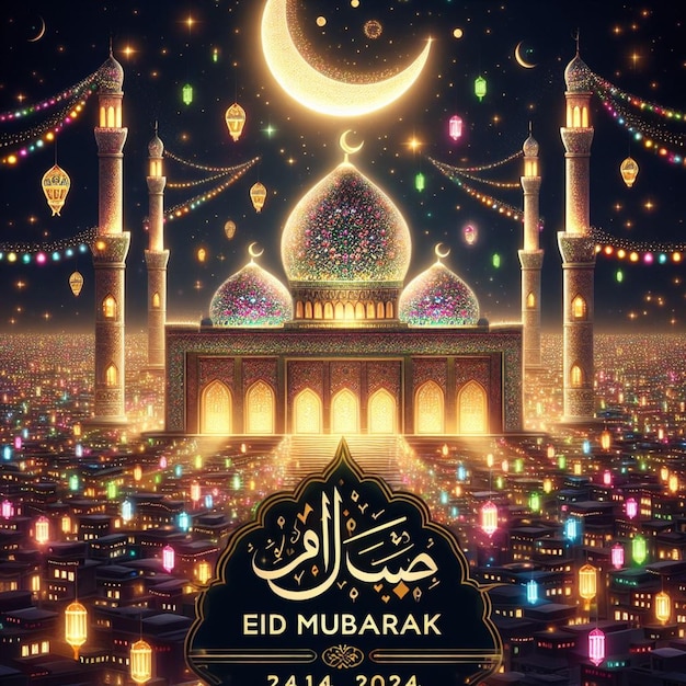 eid mubarak poster 2024