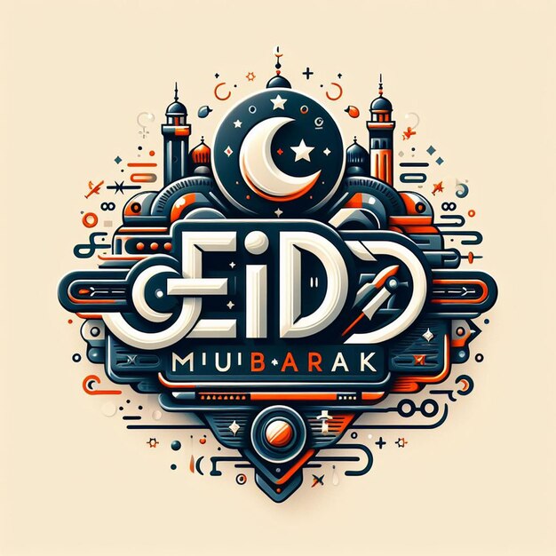 Photo eid mubarak poster banner flyer and eid mubarak background