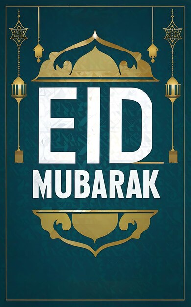 EID MUBARAK Posterontwerp