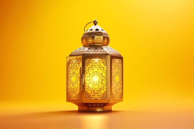 Eid mubarak and ramadan kareem greetings with islamic lantern and mosque eid al fitr background