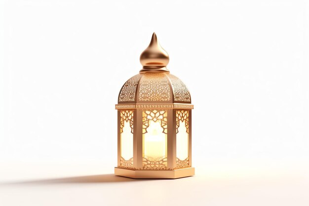 Eid mubarak and ramadan kareem greetings with islamic lantern and mosque Eid al fitr background