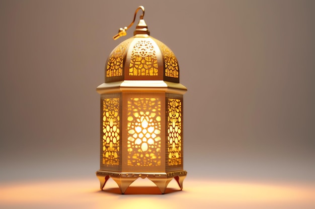 Eid mubarak and ramadan kareem greetings with islamic lantern and mosque Eid al fitr background