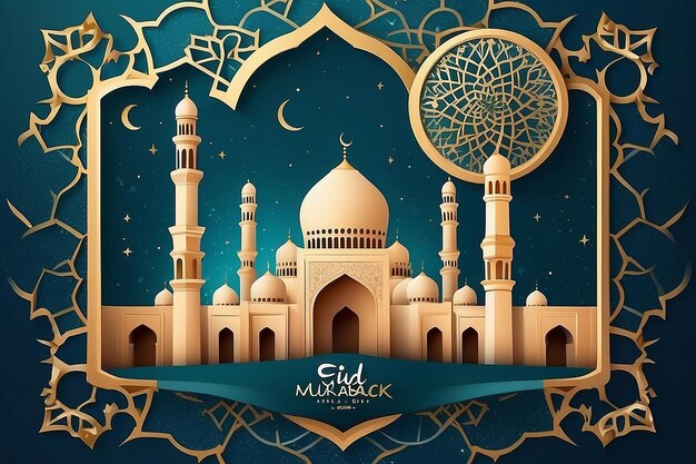 Eid mubarak sociale media post eid ul adha ontwerp heilige dag islamitische sociale