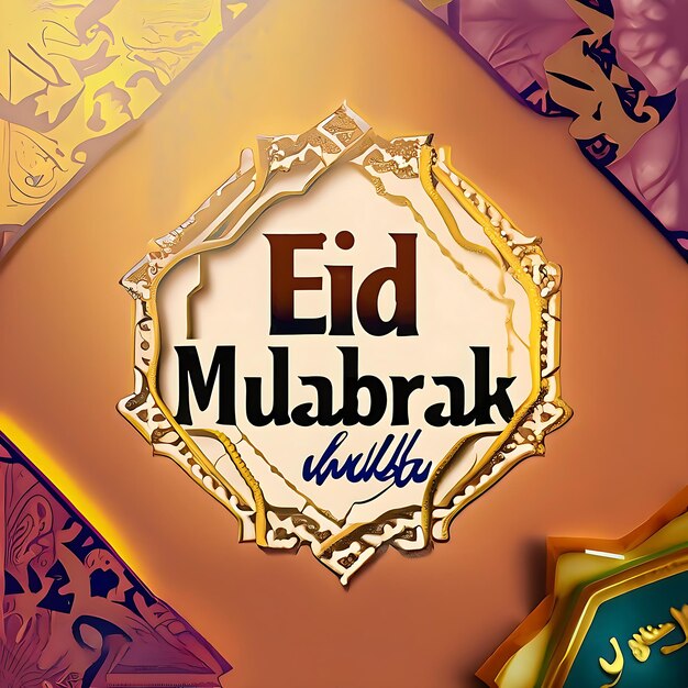 Eid Mubarak sociale media posterontwerp