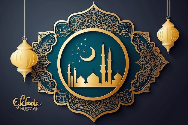 EID MUBARAK TEXT DESIGN