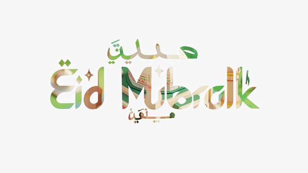 eid mubarak typography 28 simple lowpoly cute 3d of eid al adha mubarak background