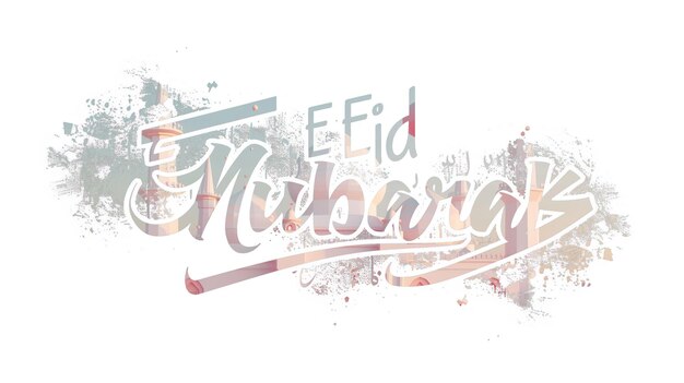 eid mubarak typography 8 simple lowpoly cute 3d of eid al adha mubarak background