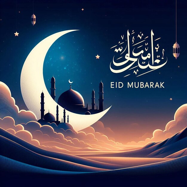 이드 무바라크 (Eid Mubarak) 는 축복받은 날을 기원합니다.