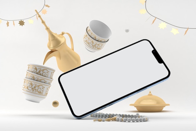Eid Phone 13 Левая сторона на белом фоне