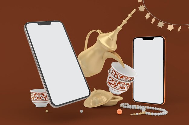 Eid Phones 13 Левая сторона на красном фоне
