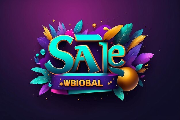 Eid Sale text effect Fully Editable