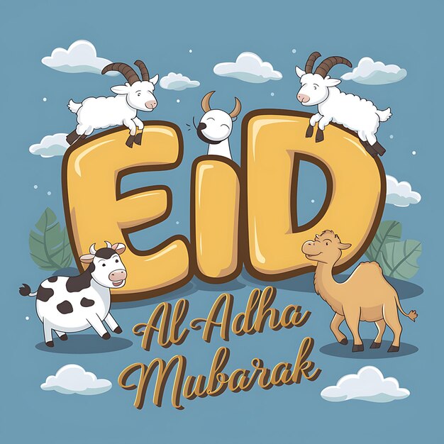 Premium Photo Eid ul adha banner illustration