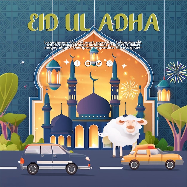 eid ul adha illustration