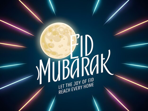 Eid ul fiter and eid mubarak design illustration