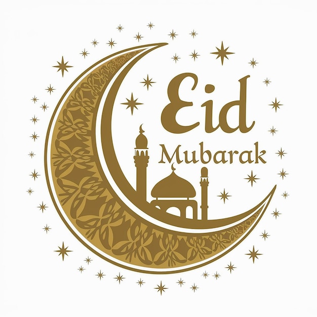 EidalAdha mooie groetekaartje met decoratieve omslag