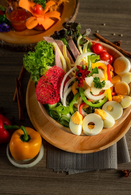 Eiersalade in een kom