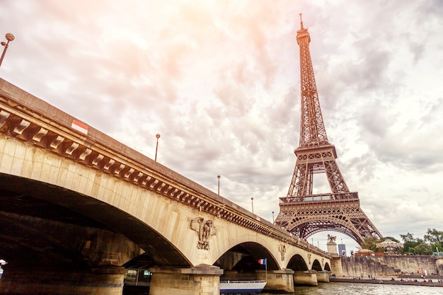 Eiffel tower in Paris Europe