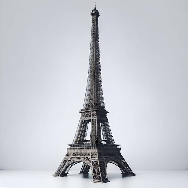 The Eiffel Tower in Paris France 3d render