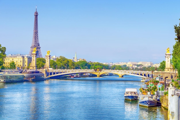 The eiffel tower paris france