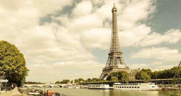 The Eiffel tower in Paris