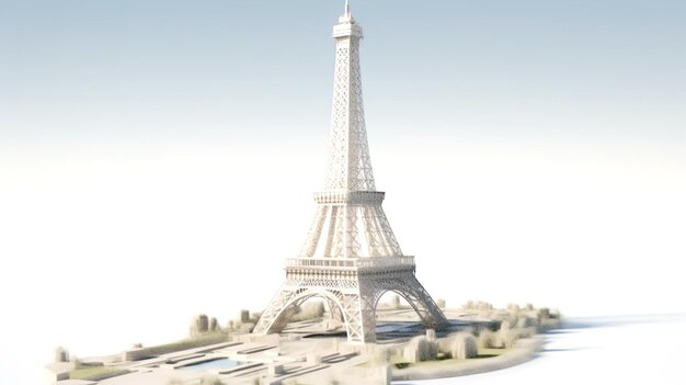 the eiffel tower stands in the city of paris