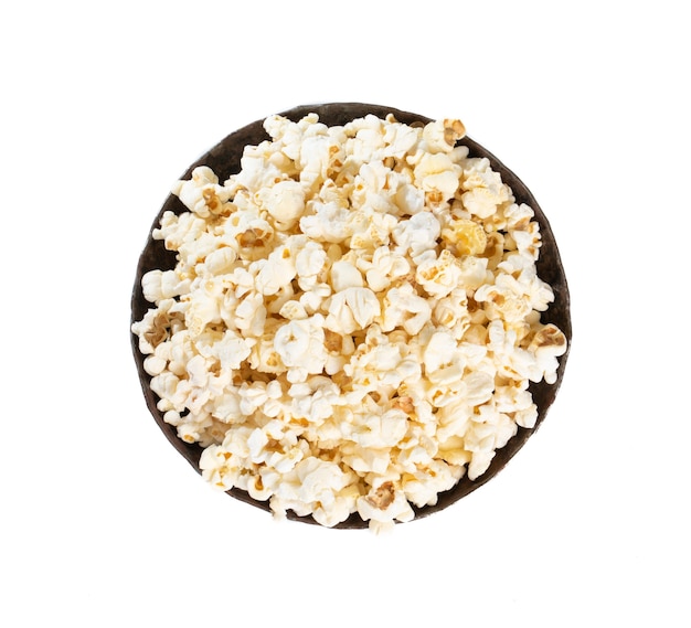 Eigengemaakte Popcorn op Witte muur