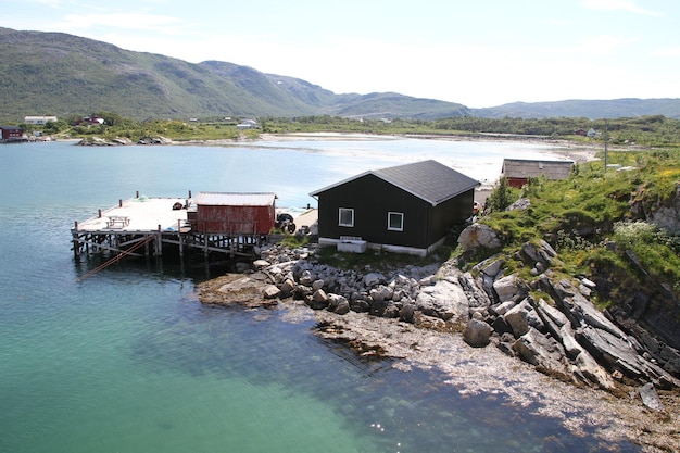 Foto eilanden kvaloya en senja noorwegen